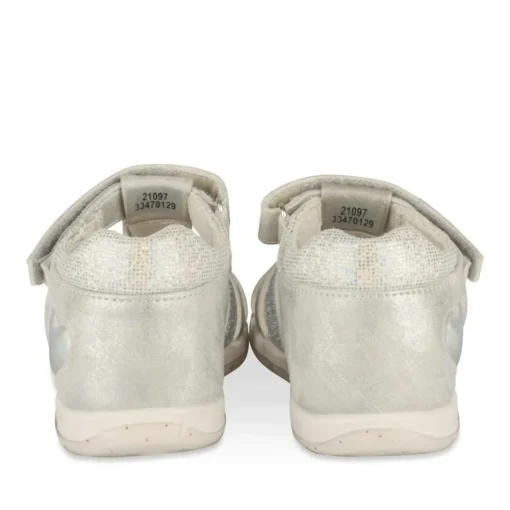 Sandales ARGENT Fille Motif Multicolore Scratch
