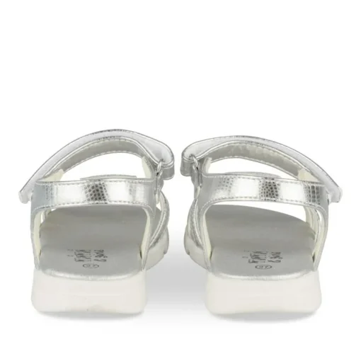 Sandales ARGENT Fille Motif Iridescent Scratch