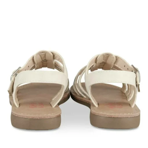 Sandales ARGENT Fille Motif Iridescent Boucle