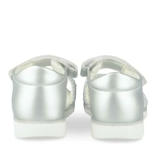 Sandales ARGENT Fille Motif Perle Scratch