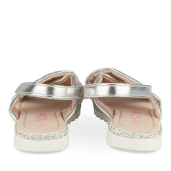 Sandales ARGENT Fille Motif Uni Scratch