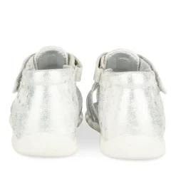 Sandales ARGENT Fille Motif Coeurs Scratch