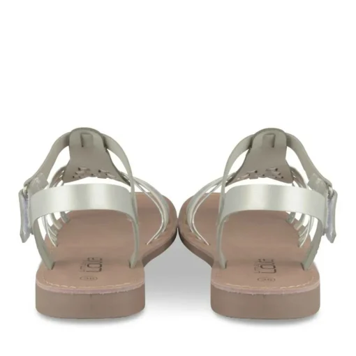 Sandales ARGENT Fille Motif Uni Scratch