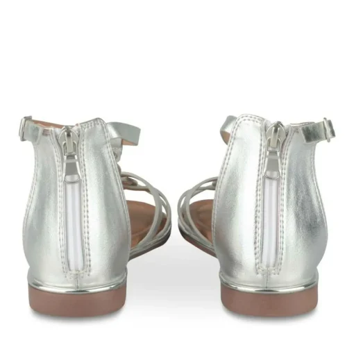 Sandales ARGENT Fille Motif Iridescent Fermeture éclair