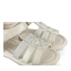 Sandales ARGENT Fille Motif Multicolore Scratch