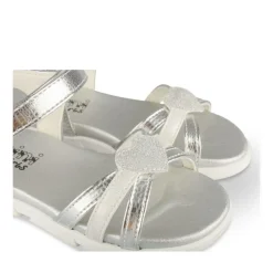 Sandales ARGENT Fille Motif Iridescent Scratch