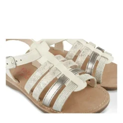 Sandales ARGENT Fille Motif Iridescent Boucle