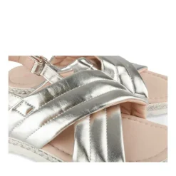 Sandales ARGENT Fille Motif Uni Scratch
