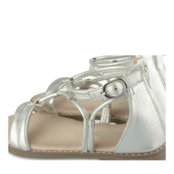 Sandales ARGENT Fille Motif Iridescent Fermeture éclair