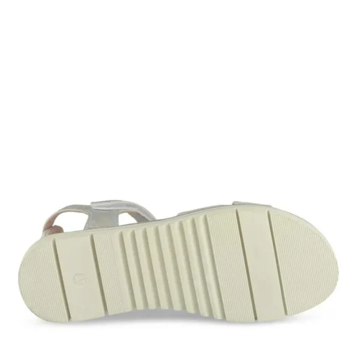Sandales ARGENT Fille Motif Iridescent Scratch