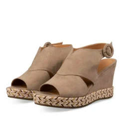 Sandales BEIGE Femme Boucle