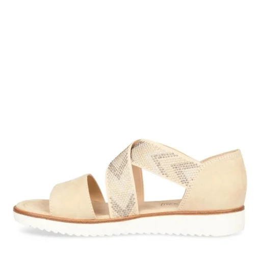 Sandales BEIGE Femme Elastique