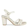 Sandales BEIGE Femme Motif Animal Boucle