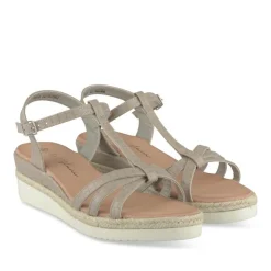 Sandales BEIGE Femme Motif Animal Boucle