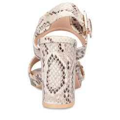 Sandales BEIGE Femme Motif Uni