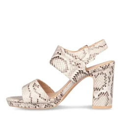 Sandales BEIGE Femme Motif Uni
