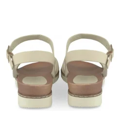 Sandales BEIGE Femme Motif Paillettes Boucle