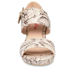Sandales BEIGE Femme Motif Uni