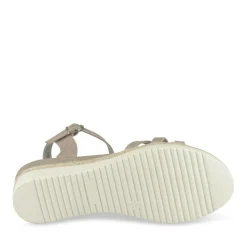 Sandales BEIGE Femme Motif Animal Boucle