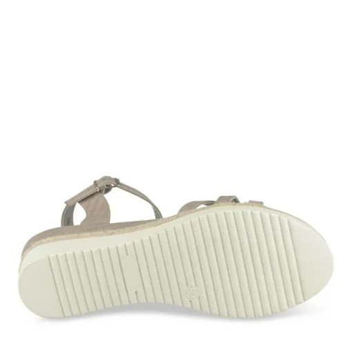Sandales BEIGE Femme Motif Animal Boucle