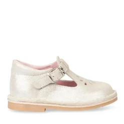 Sandales BEIGE Fille CUIR Motif Uni Boucle