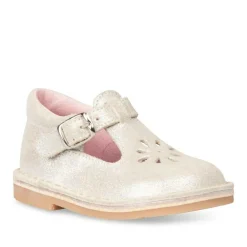 Sandales BEIGE Fille CUIR Motif Uni Boucle