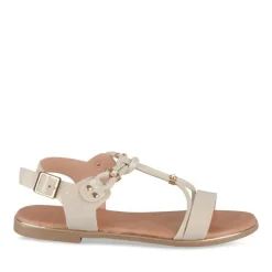 Sandales BEIGE Fille Motif Paillettes Boucle