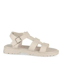 Sandales BEIGE Fille Motif Uni Boucle