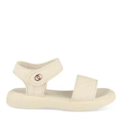 Sandales BEIGE Fille Motif Carreaux Scratch