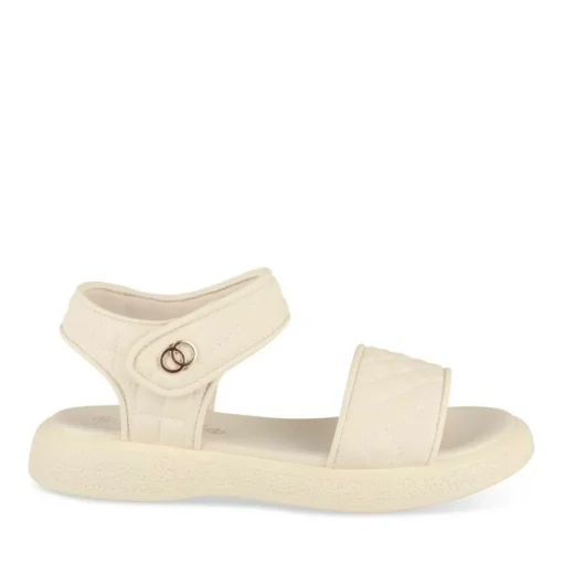 Sandales BEIGE Fille Motif Carreaux Scratch