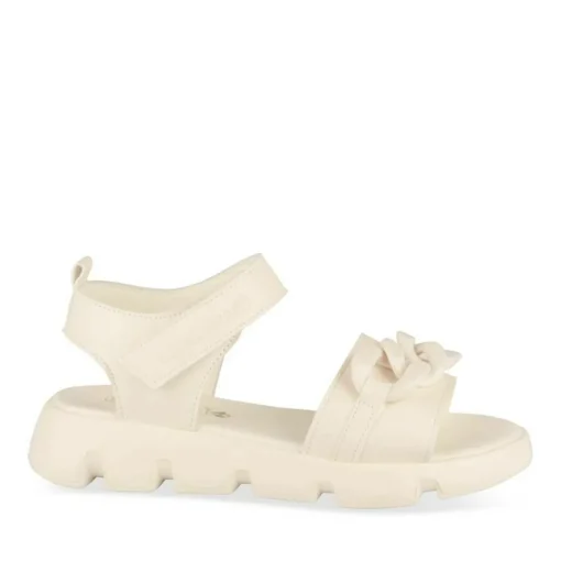 Sandales BEIGE Fille Motif Chaîne Scratch