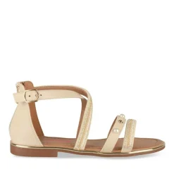 Sandales BEIGE Fille Motif Perle Fermeture éclair