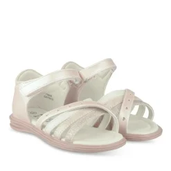 Sandales BEIGE Fille Motif Coeurs Scratch