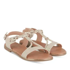 Sandales BEIGE Fille Motif Paillettes Boucle