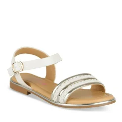 Sandales BEIGE Fille Motif Uni Boucle