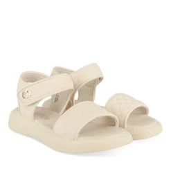 Sandales BEIGE Fille Motif Carreaux Scratch