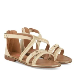 Sandales BEIGE Fille Motif Perle Fermeture éclair