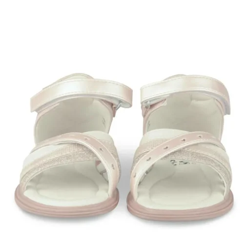 Sandales BEIGE Fille Motif Coeurs Scratch