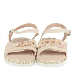Sandales BEIGE Fille Motif Chaîne Scratch