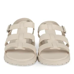 Sandales BEIGE Fille Motif Uni Boucle