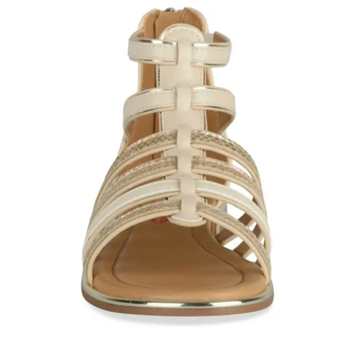 Sandales BEIGE Fille Motif Iridescent Fermeture éclair