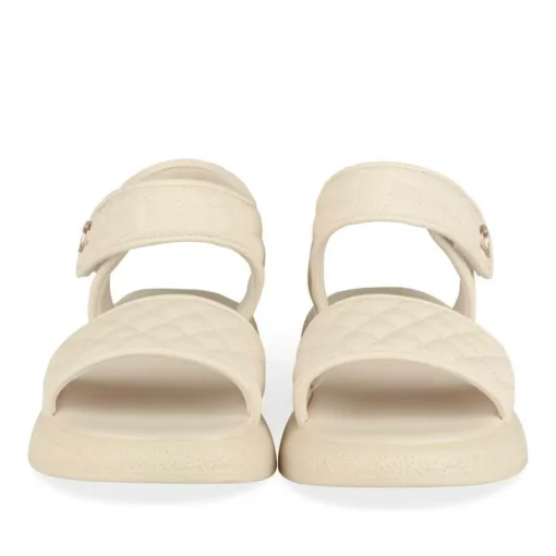 Sandales BEIGE Fille Motif Carreaux Scratch