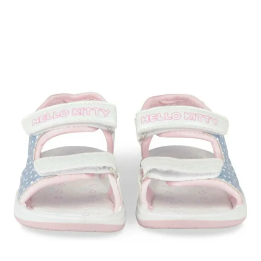 Sandales BEIGE Fille Motif A Pois Scratch