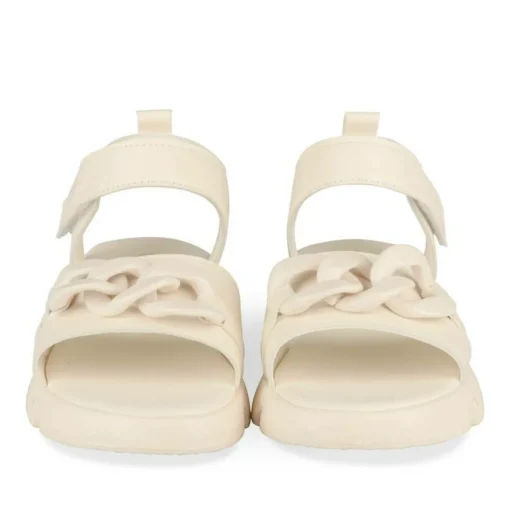 Sandales BEIGE Fille Motif Chaîne Scratch