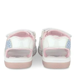 Sandales BEIGE Fille Motif A Pois Scratch