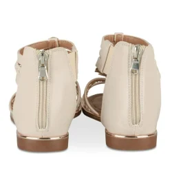 Sandales BEIGE Fille Motif Paillettes Fermeture éclair