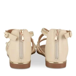 Sandales BEIGE Fille Motif Perle Fermeture éclair