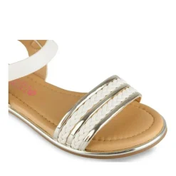 Sandales BEIGE Fille Motif Uni Boucle
