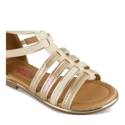 Sandales BEIGE Fille Motif Iridescent Fermeture éclair