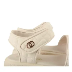 Sandales BEIGE Fille Motif Carreaux Scratch